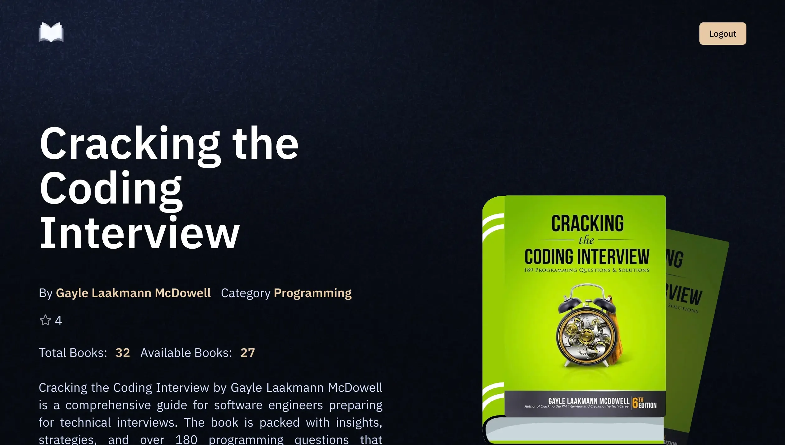 A screenshot of https://university-library-mu-tan.vercel.app/